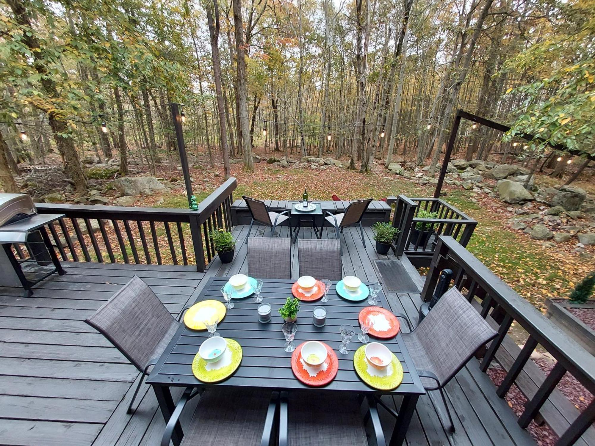 Chalet Renovated Near Casino, Camelback , Kalahari 4Bdrms Firepit Hot Tub Game Room Tobyhanna المظهر الخارجي الصورة